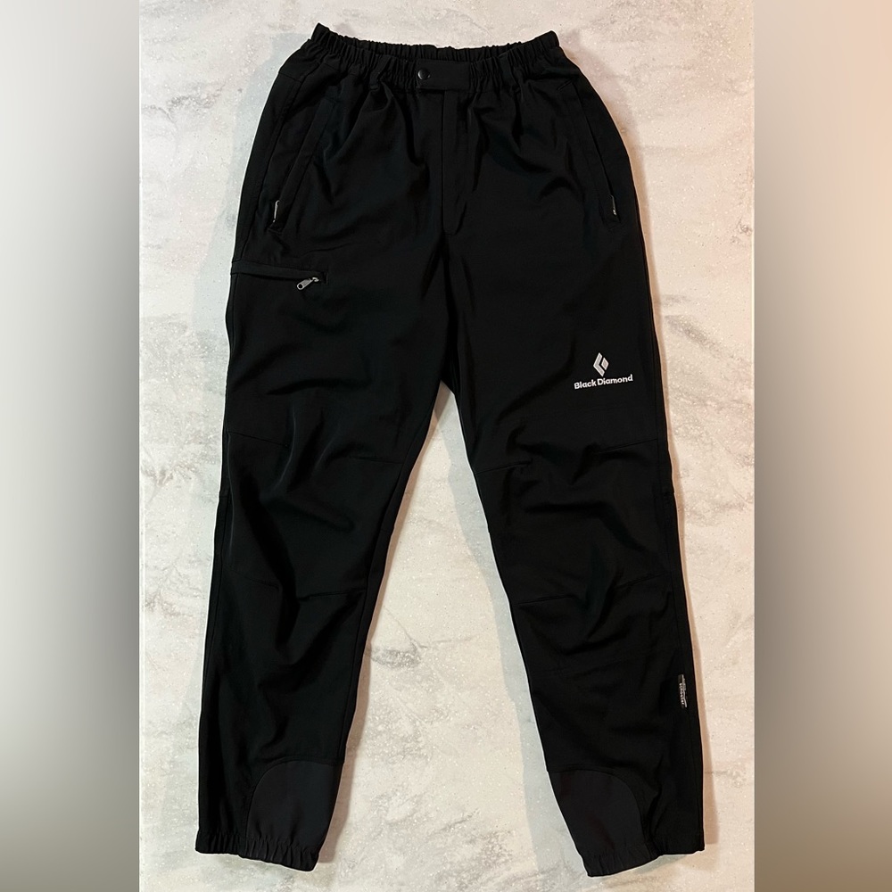 EUC Black Diamond Dynamic Schoeller Black Outdoor Climbing Pants Men’s Small